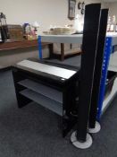 A Bang & Olufsen Beocentre 9300 system with pair of Beolab 6000 speakers