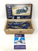 A Record No 778 rebate plane with accessories in original box