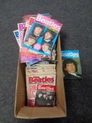 A box of a large quantity of 1980's Beatles Monthly books together with a quantity of unframed
