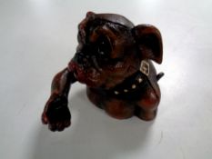A cast iron novelty money box - Dog