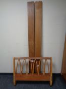 A mid 20th century Danish teak 3ft bed frame (no latts)