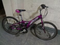 A girl's Giant MTX mountain bike