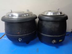 A Buffalo soup kettle together with one other