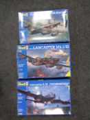 Three boxed Revell model kits,