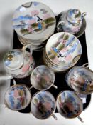 A Japanese eggshell tea service