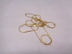 Two 18ct gold plated necklaces