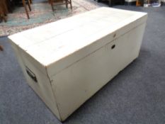 A painted pine trunk (cream)