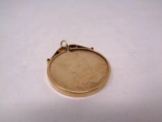 A silver gilded crown with mount