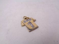 A gold plated on silver 'DAD' pendant