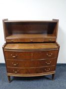 A mid 20th century walnut writing bureau