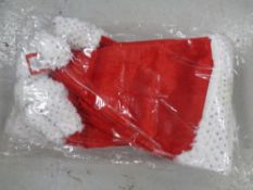 A box containing a quantity of Christmas hats