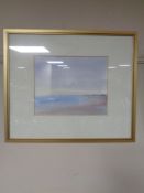 A David Storey watercolour, The Beach at Whitburn, 2007,