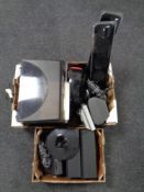 Two boxes of Alba hi/fi, Toshiba surround speakers,