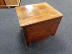 A Victorian mahogany storage box