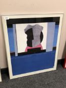 A continental abstract print : Miss Greece,