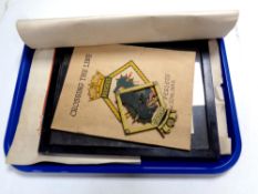 An HMS Perseus framed monochrome print together with an accompanying book 'Crossing the Line',