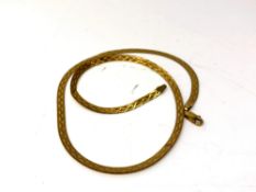 A 9ct gold necklace. CONDITION REPORT: 5.