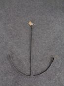 A cast iron anchor