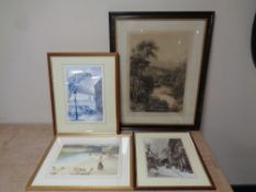 A signed Roy Francis Kirton print : Tyne Bridge,