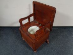 A Victorian mahogany commode