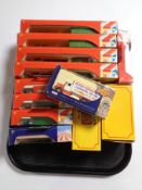 A tray containing ten Days Gone Showman's die cast vehicles together with two further Atlas