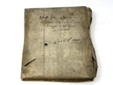 A large two page velum document relating to Humphrey Briggs Baronet (Whig MP) and Thomas Read,