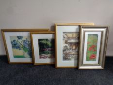 A Judy Boyes limited edition print, My Old Fire Place, No.