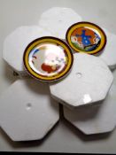 A set of seven Clarice Cliff Bizarre limited edition wall plates by Wedgwood