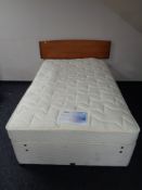 A Mayer's Moonlight 4' divan and interior with teak headboard