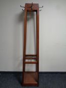 An Edwardian hat and coat stand