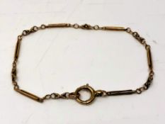 A 9ct gold bracelet CONDITION REPORT: 2.