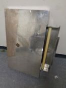 A Fracino commercial stainless steel coffee machine stand fitted a drawer