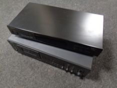 A Denon TU-215RD precision stereo tuner together with a NAD 613 stereo cassette deck