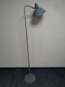 A 20th century industrial rise and fall floor lamp
