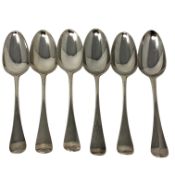 A George II silver table spoon, James Wilks, London 1743,