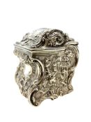 A fine Victorian silver tea caddy, Joseph Angell & Joseph Angell II, London 1844,