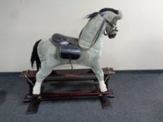 A Thoroughbred rocking horse