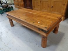 A sheesham wood coffee table