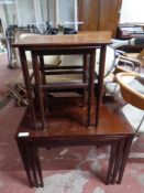 Two nests of 20th century Danish tables