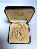 A vintage fresh water pearl necklace