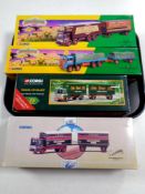 A tray of Corgi The Showman's Range EEC closed pole truck number 21701,