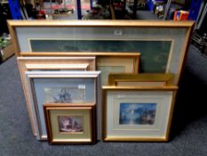 A J M W Turner Tate Gallery print, Shields on the River Tyne circa 1823, with certificate,