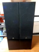 A pair of Monitor Audio tower speakers
