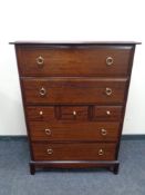 A Stag Minstrel seven drawer chest