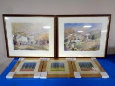 Two Tony Lees signed limited edition prints, Fell Farm and Hawks Head,