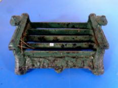 A 19th century cast iron boot scraper