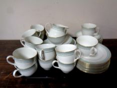 A tray containing a 42 piece Royal Doulton Berkshire bone china tea service
