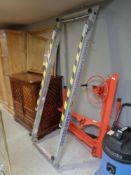 An aluminium stairwell platform