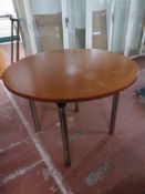 A Paustian circular Danish office table