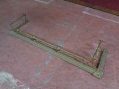 A 19th century Art Nouveau fire curb